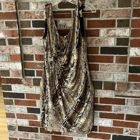 CONNECTED APPAREL Leopard Animal Print Sleeveless Dress NWOT - Picture 2 of 12